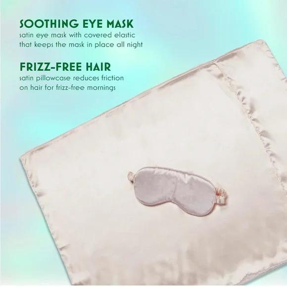 Wicked Glinda Self-Care Collection: Satin Sleep Set, Hair Towel, Spa Headband - Picture 7 of 16